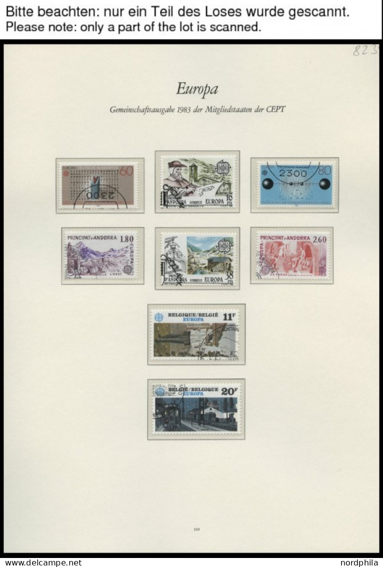 EUROPA UNION O, 1983, Werke Des Menschlichen Geistes, Kompletter Jahrgang, Pracht, Mi. 112.50 - Collections