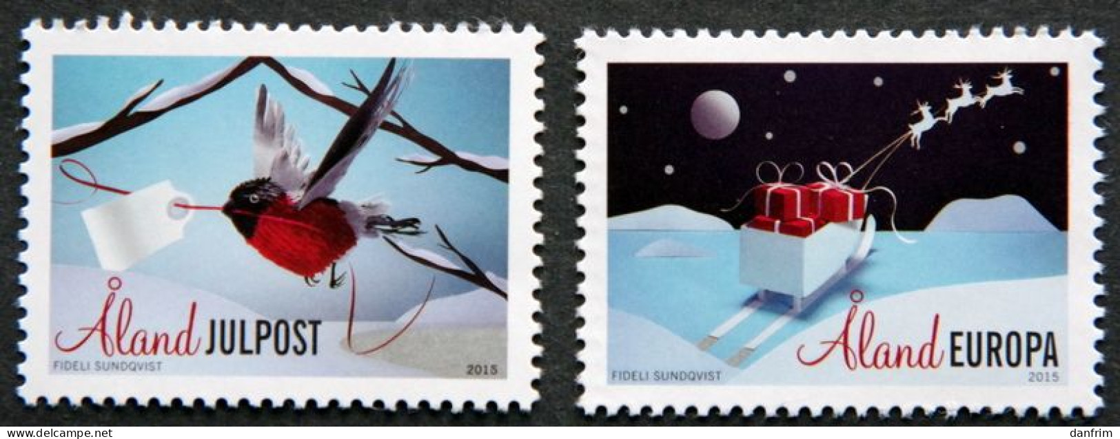 Aland 2015  Christmas MiNr. 415-16  MNH (**)  (lot  F 559) - Ålandinseln