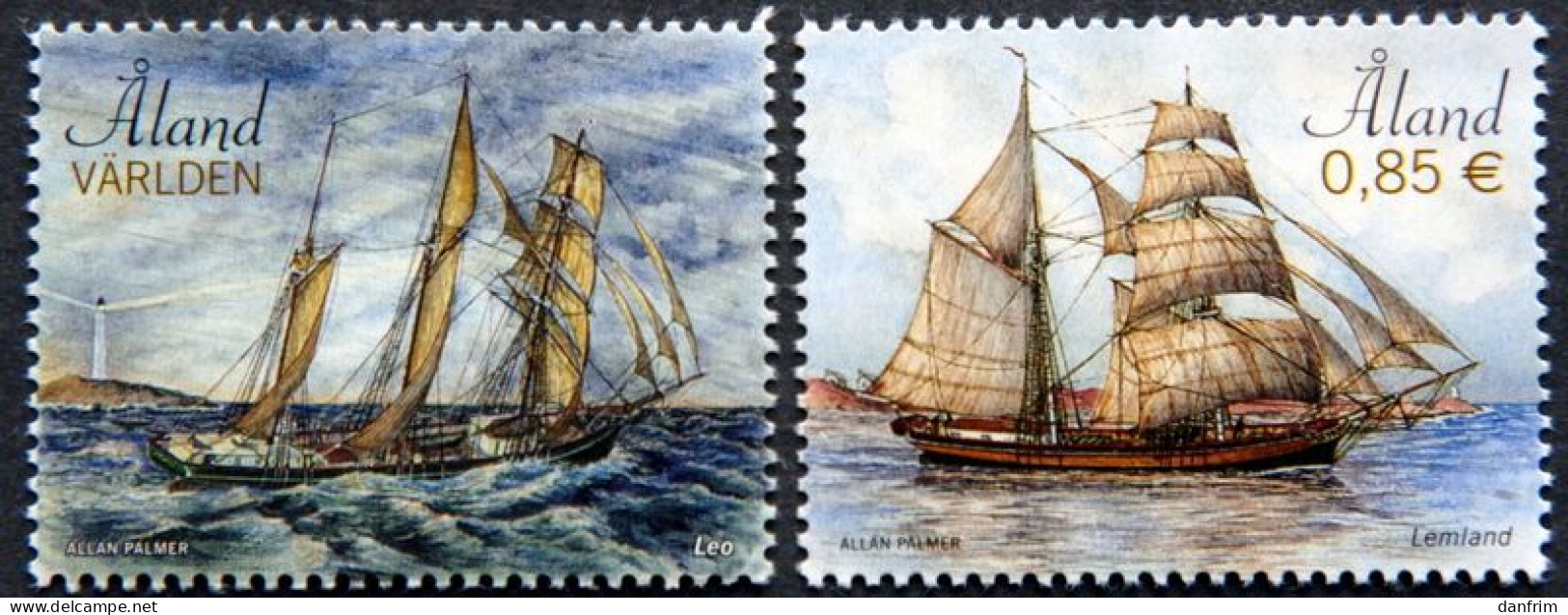 Aland 2015 Sailing Ships   MiNr. 402-3  MNH (**)  (lot  F 558) - Ålandinseln