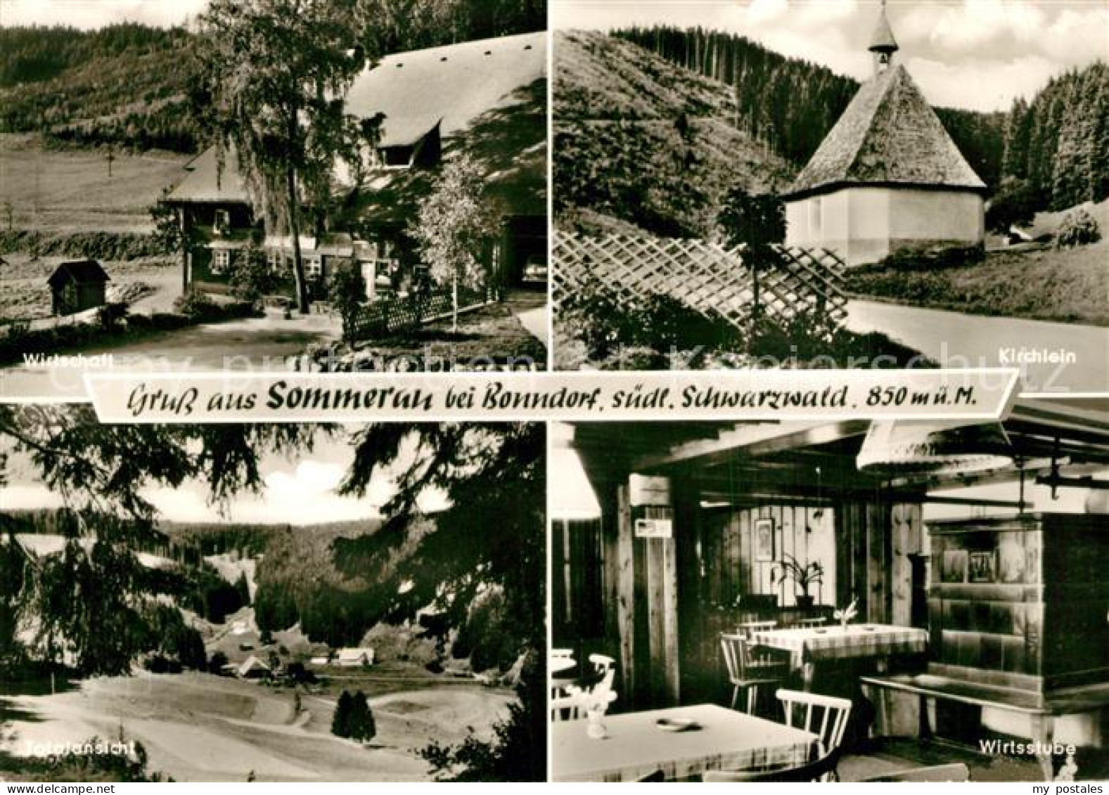 73335989 Bonndorf Schwarzwald Gasthaus Pension Sommerau Wirtsstube Landschaftspa - Bonndorf