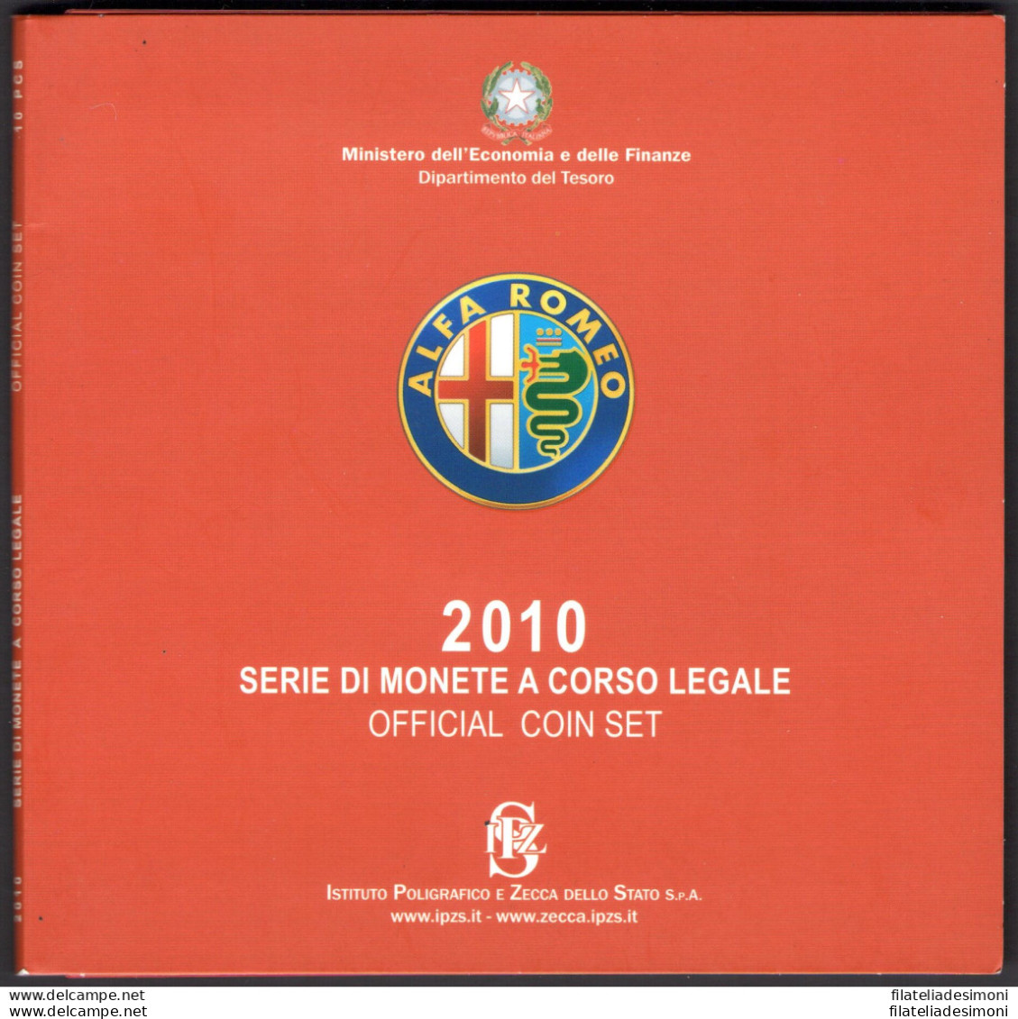 2010 Italia, Repubblica Italiana Serie Di Monete A Corso Legale - FDC - Sets Sin Usar &  Sets De Prueba