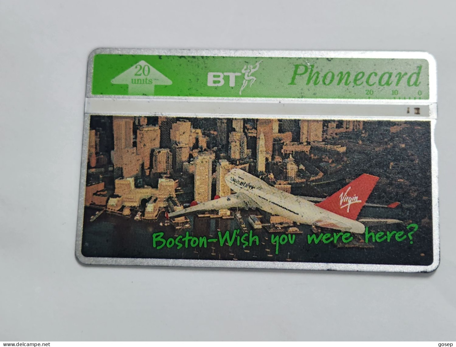 United Kingdom-(BTA136)-Virgin Atlantic-BOTSON-(655)(20units)(550K25092)price Cataloge1.50£-used+1card Prepiad Free - BT Publicitaire Uitgaven