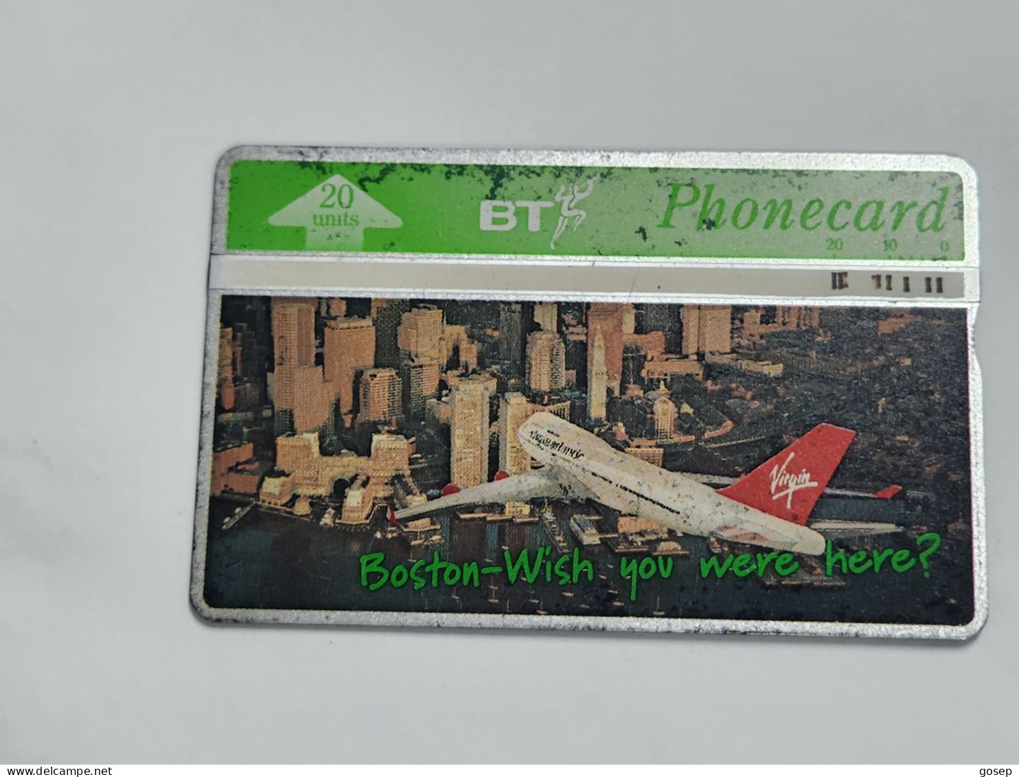 United Kingdom-(BTA136)-Virgin Atlantic-BOTSON-(656)(20units)(550G11805)price Cataloge1.50£-used+1card Prepiad Free - BT Emissions Publicitaires