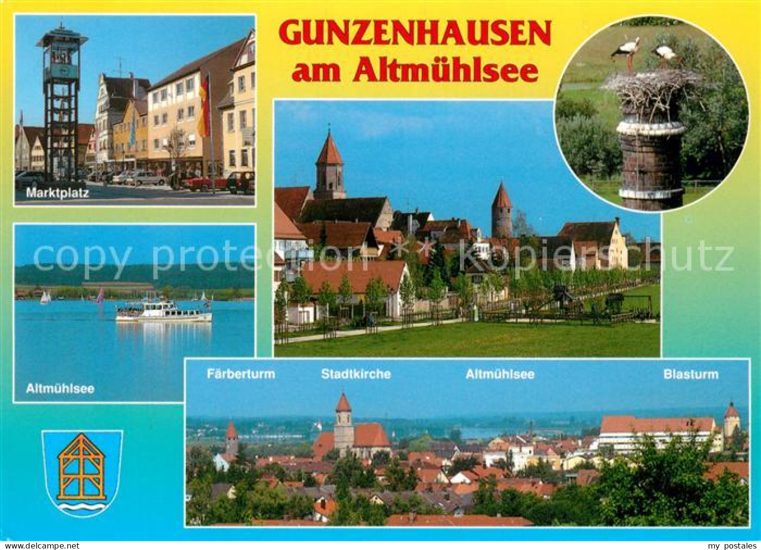 73335145 Gunzenhausen Altmuehlsee Marktplatz Altmuehlsee Storchennest Faerbertur - Gunzenhausen