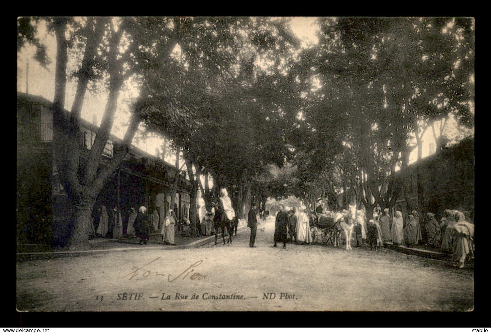 ALGERIE - SETIF - LA RUE DE CONSTANTINE - Sétif