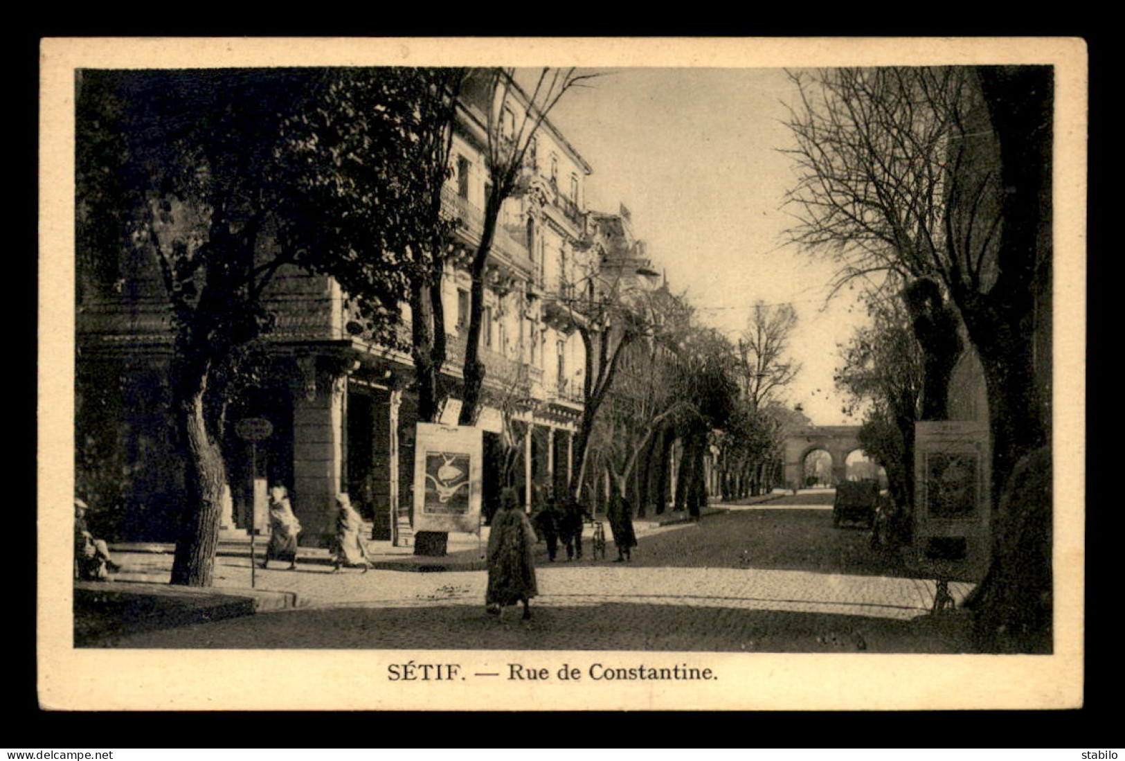 ALGERIE - SETIF - RUE DE CONSTANTINE - Sétif