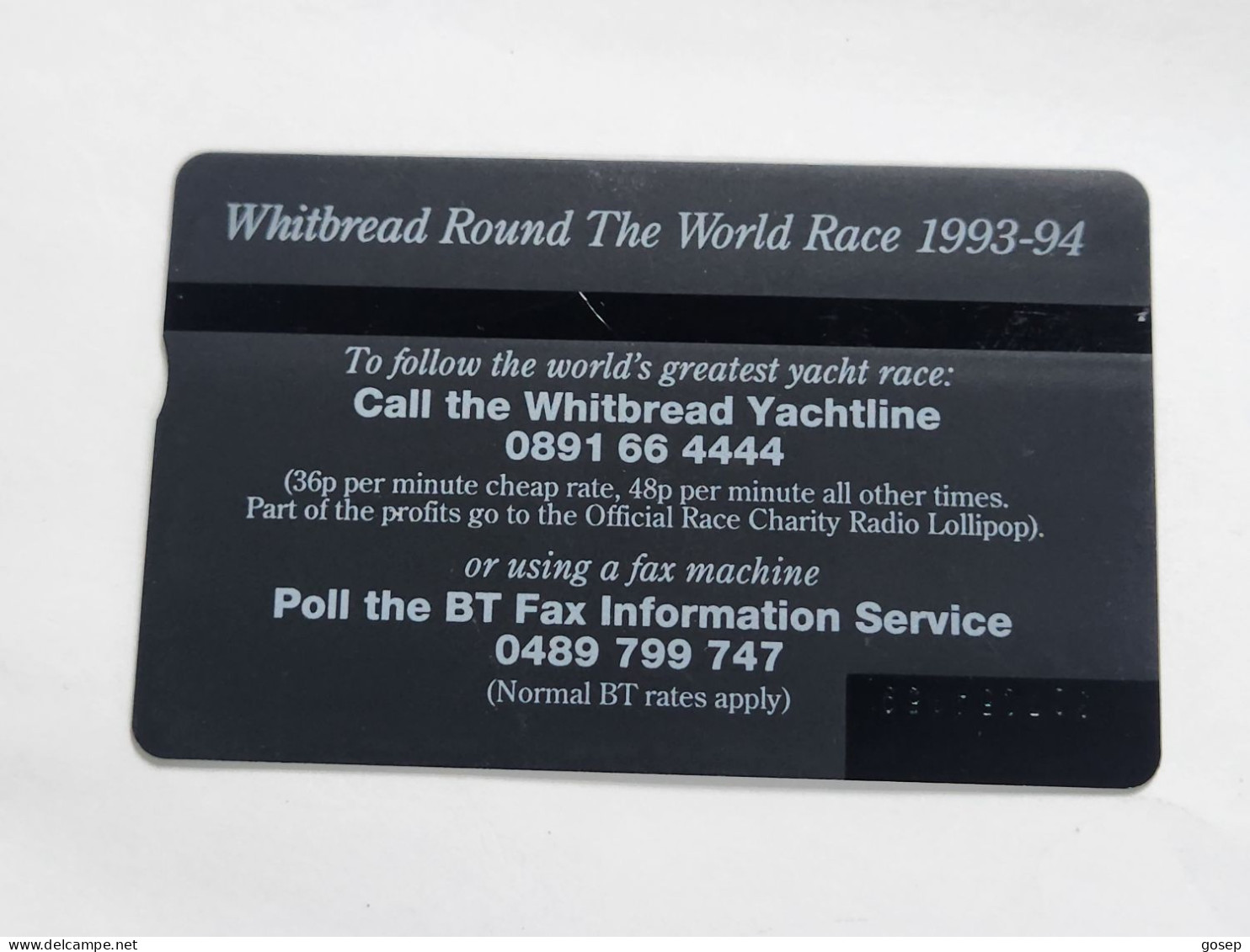 United Kingdom-(BTC092)-whitbread Round The World-(660)(20units)(327C54159)price Cataloge12.00£ Mint+1card Prepiad Free - BT Emissions Commémoratives