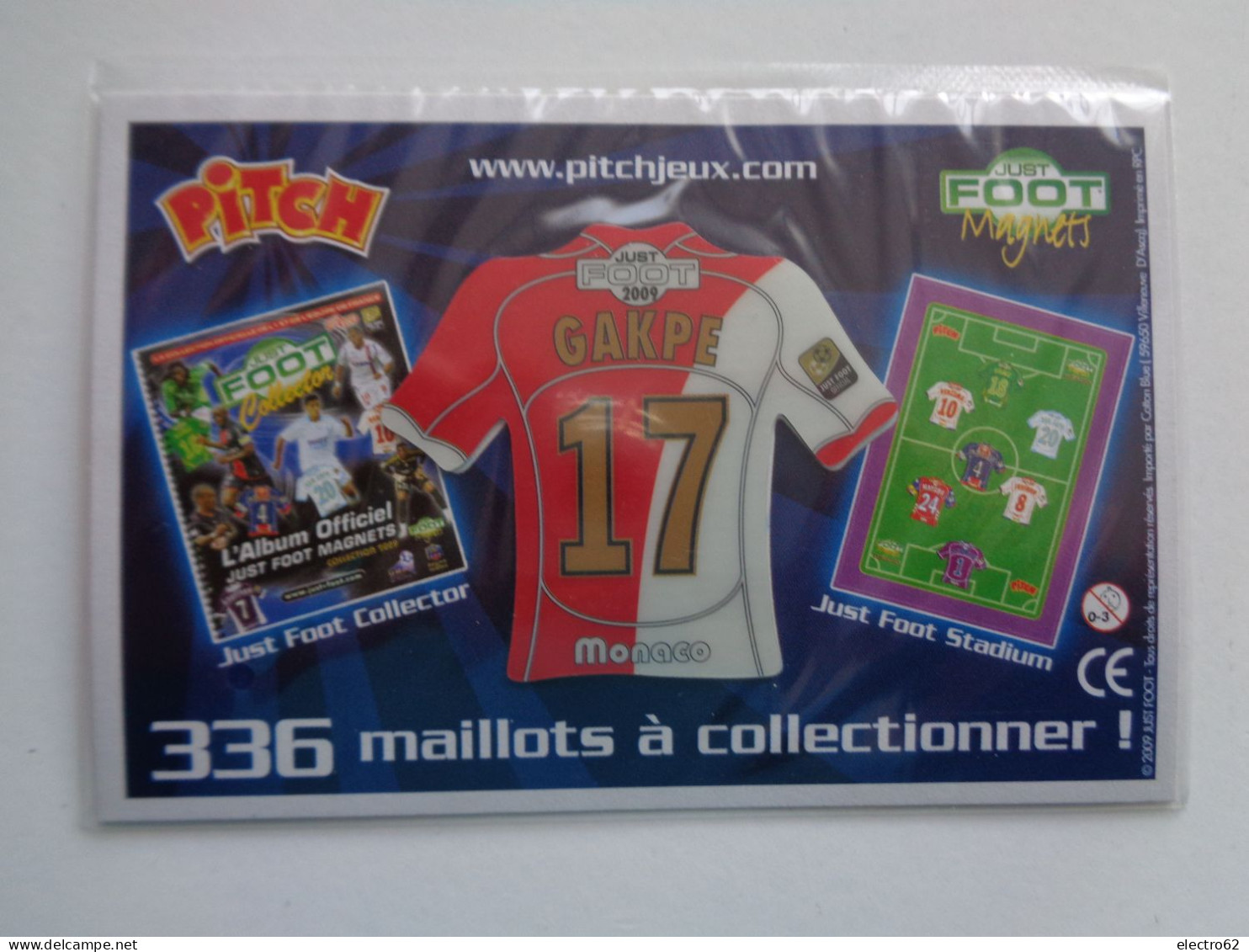 Magnet Football Pasquier Pitch Monaco Gakpe Foot Fotball Voetbal Fußball Fútbol Calcio Soccer Futebol - Sport