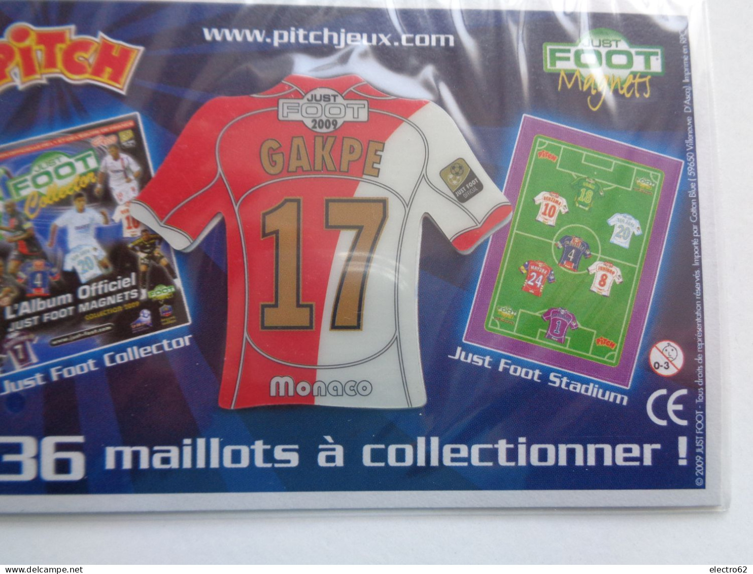 Magnet Football Pasquier Pitch Monaco Gakpe Foot Fotball Voetbal Fußball Fútbol Calcio Soccer Futebol - Deportes