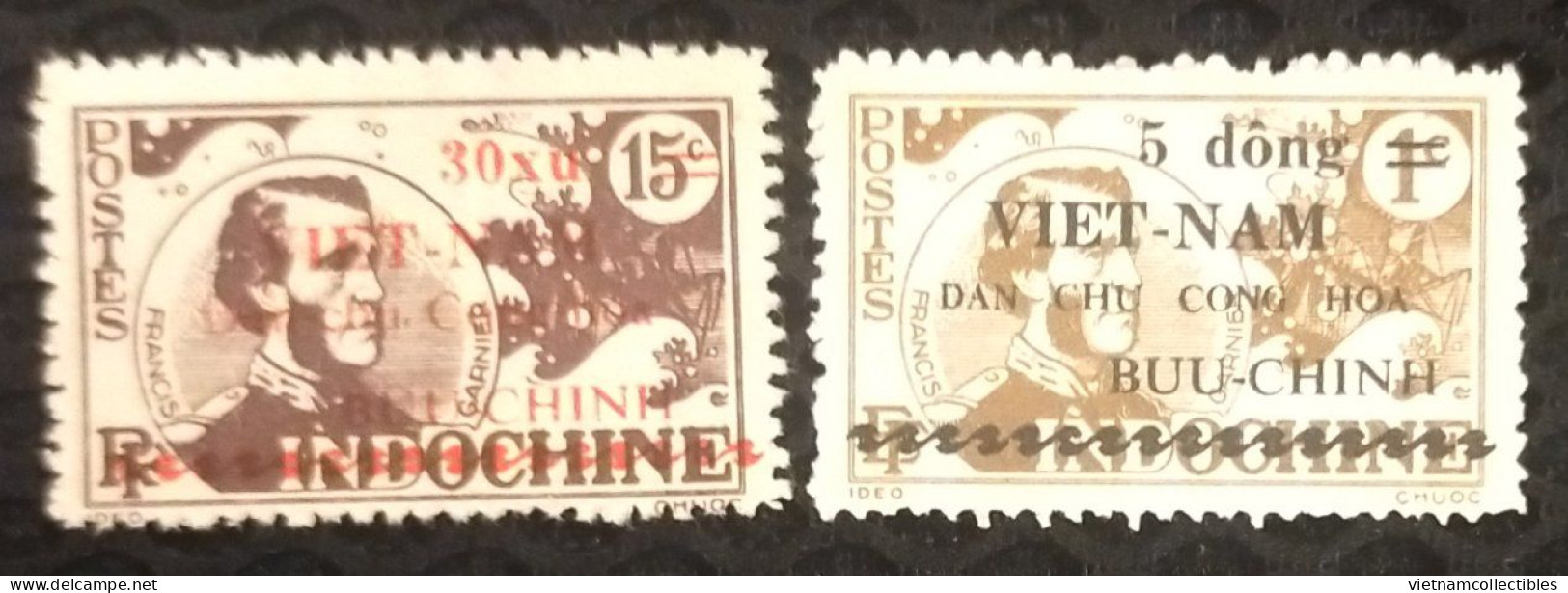 North Viet Nam Vietnam Indochine MNH NGAI Perf Stamps 1945 - 1946 / FRANCIS GARNIER - Vietnam