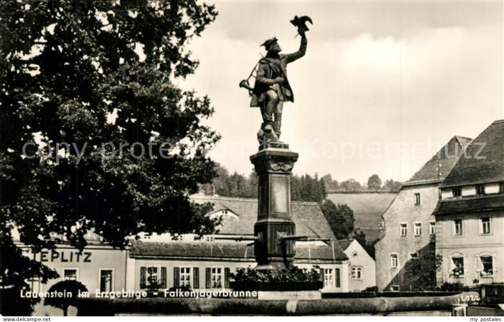 73331200 Lauenstein Erzgebirge Falkenjaegerbrunnen Lauenstein Erzgebirge - Geising