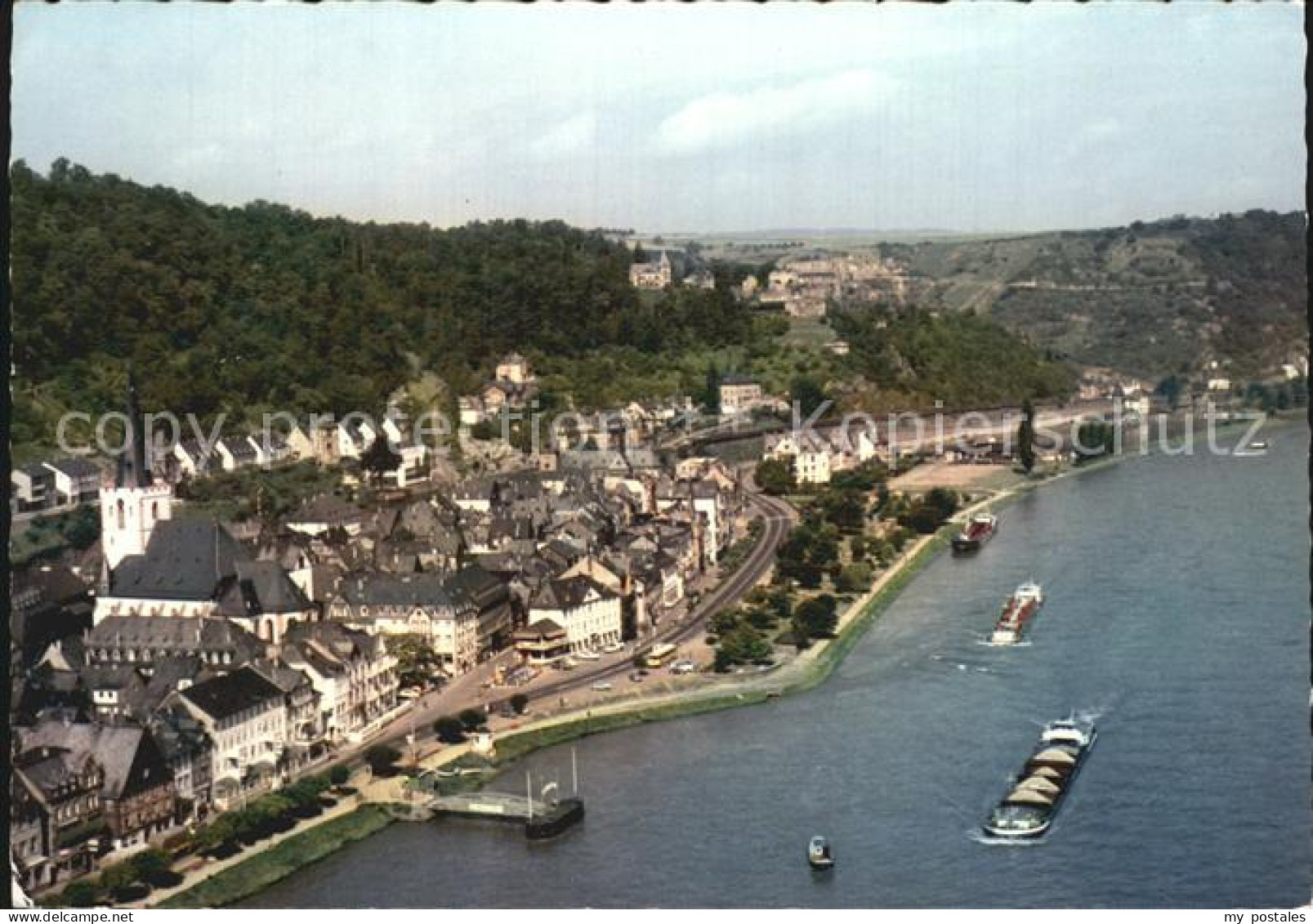 72469214 St Goarshausen Mit Festung Rheinfels Fliegeraufnahme Ehrenthal - Loreley