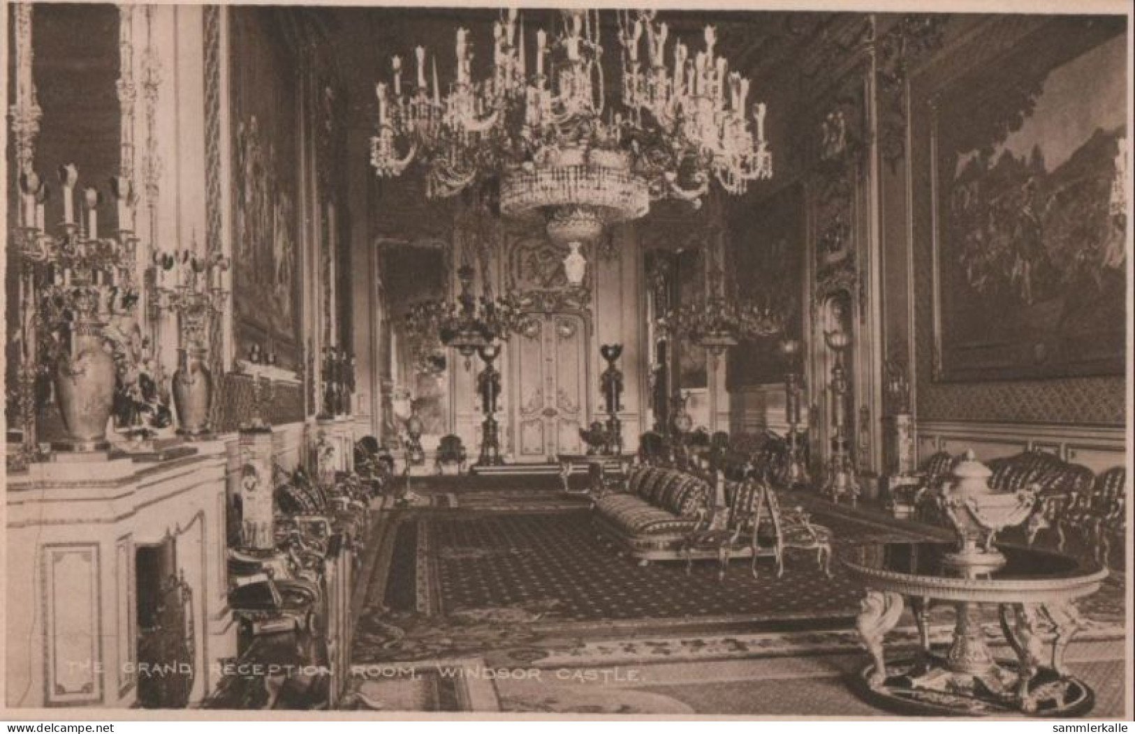 59127 - Grossbritannien - Windsor - Castle, The Grand Reception Room - Ca. 1950 - Windsor Castle