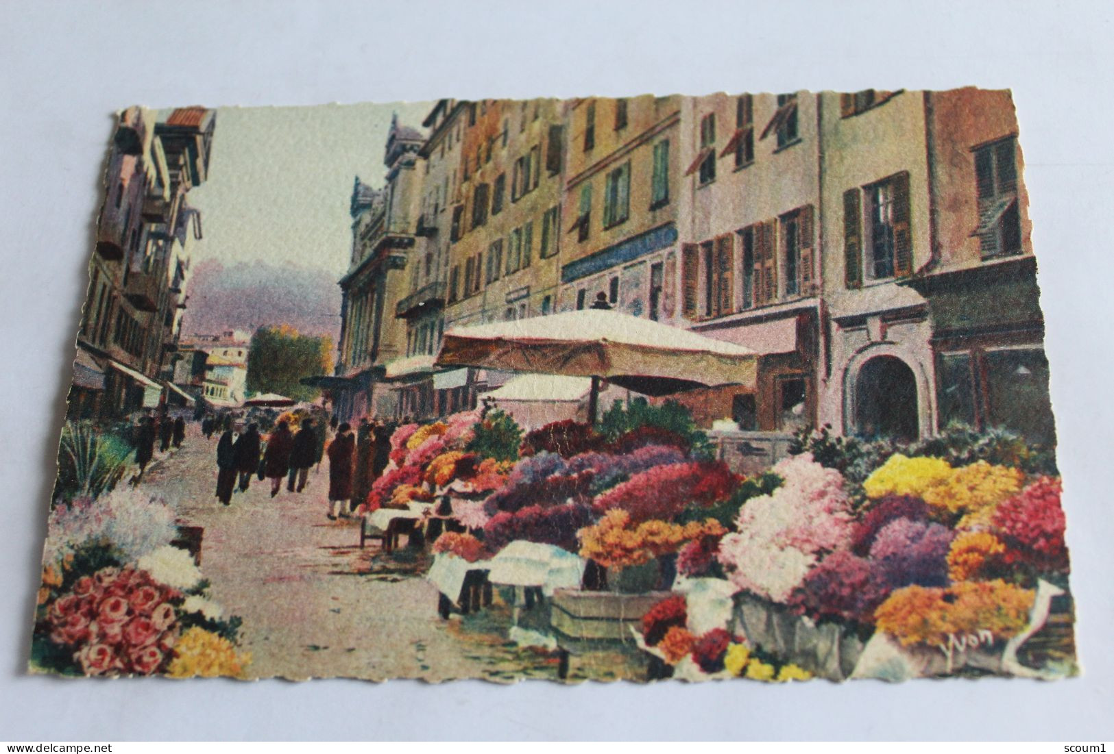 Nice Le Marche Aux Fleurs Couleur - Marchés, Fêtes