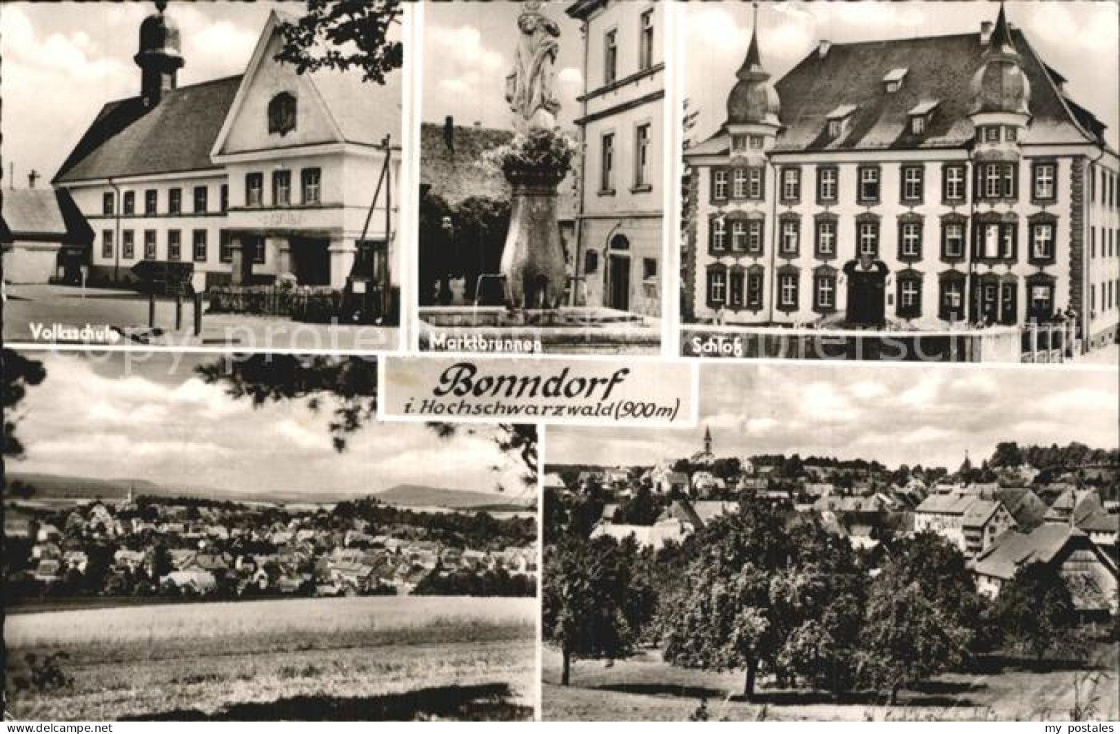 72466562 Bonndorf Schwarzwald Volksschule Marktbrunnen Schloss Gesamtansicht Bon - Bonndorf