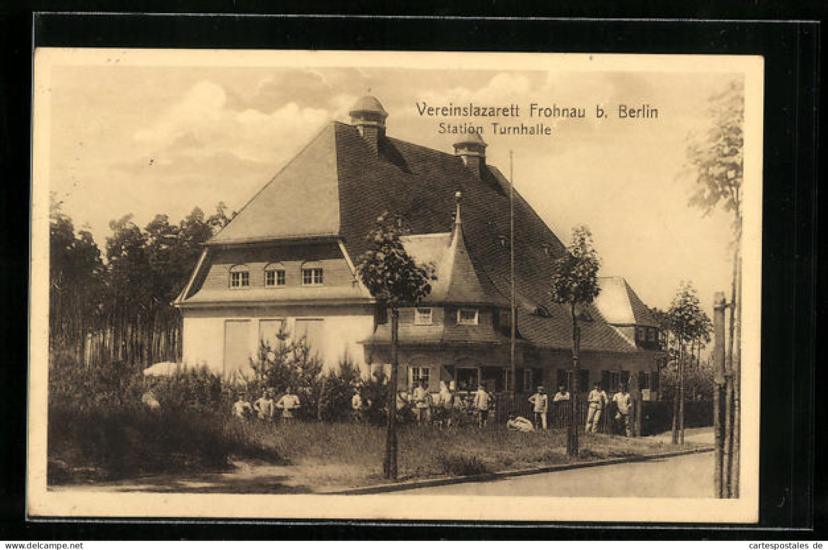 AK Berlin-Frohnau, Vereinslazarett Station Turnhalle  - Reinickendorf