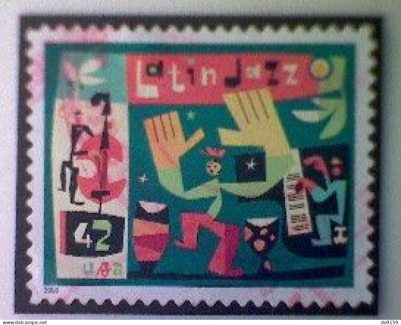 United States, Scott #4349, Used(o), 2008, Latin Jazz, 42¢, Multicolored - Oblitérés