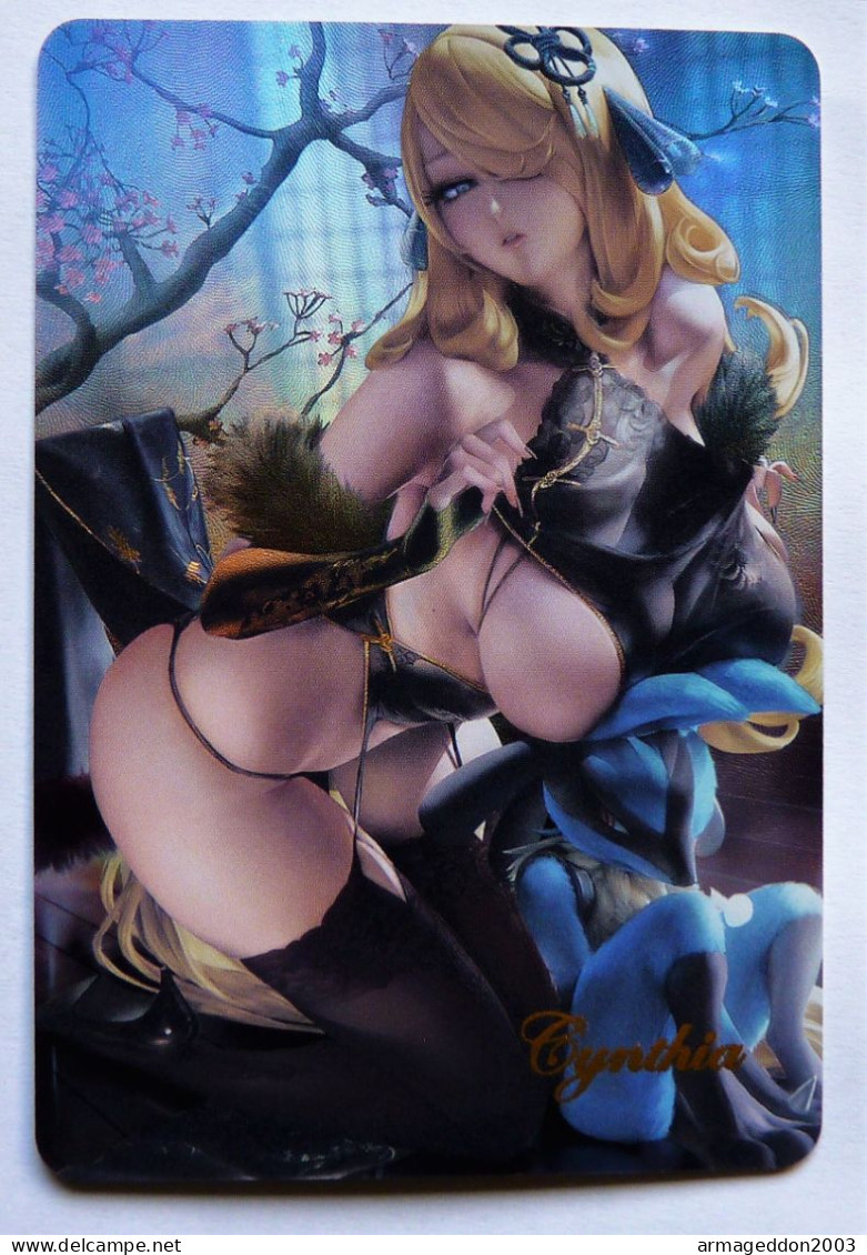 CARTE SEXY GIRL WAIFU BEAUTY MANGA MINT HOLO Cynthia Ou Le Rythme De La Vie - Andere & Zonder Classificatie