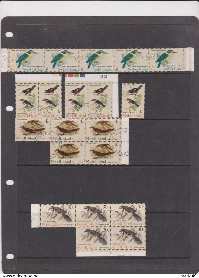 Norfolk Island 1970-71 Birds, Lot 58  Used Stamps (20) - Mezclas (max 999 Sellos)