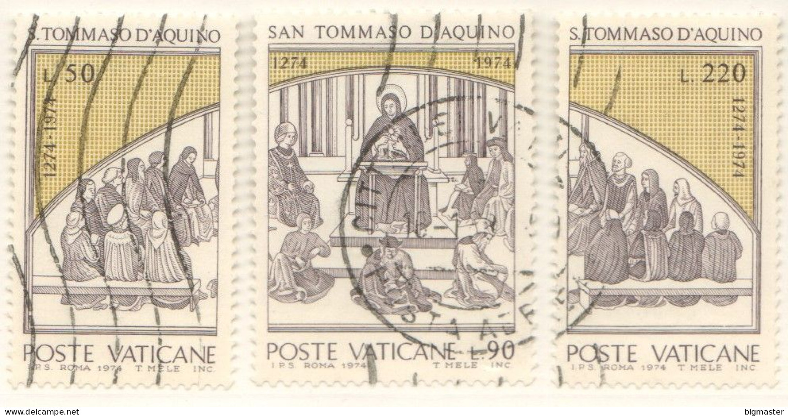 VAT 1974 558-60 San Tommaso D'Aquino 3 Val Fu - Gebruikt