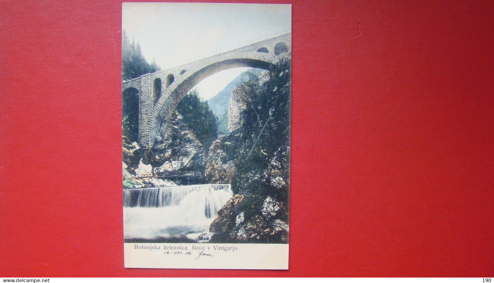 Bohinjska Zeleznica.Most V Vintgarju.Bohinj Railway.The Bridge In Vintgar.Fran Pavlin - Opere D'Arte