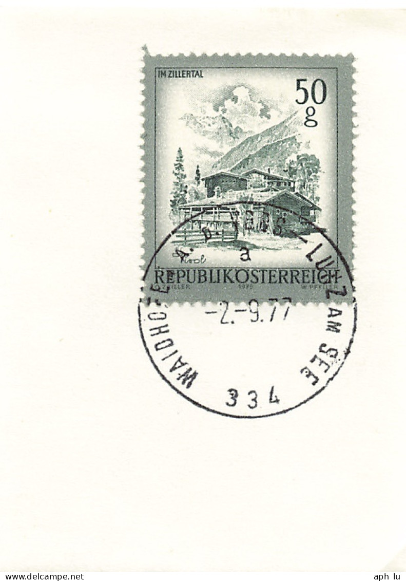 Bahnpost (R.P.O./T.P.O) Waidhoffen An Der Ybbs-Lunz Am See [Ausschnitt] (BP4168) - Storia Postale