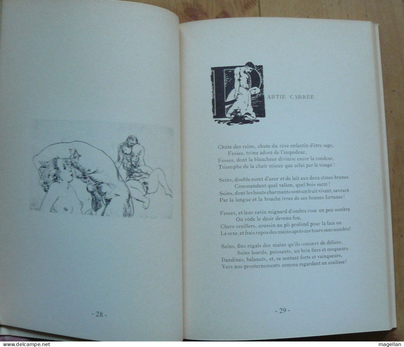 Verlaine - Œuvres Libres - Ouvrage Illustré Par R. Descombes - Poésie érotique - Autores Franceses