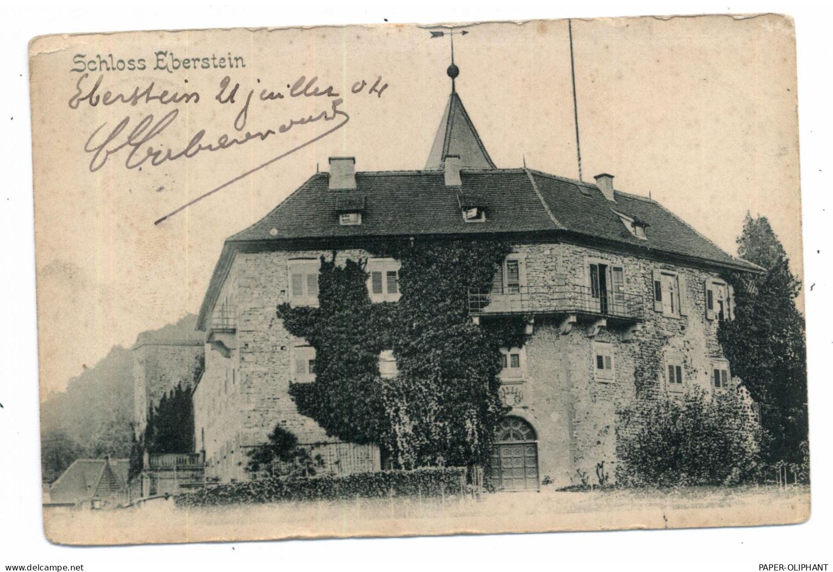 7562 GERNSBACH, Schloß Eberstein, 1904 - Gernsbach