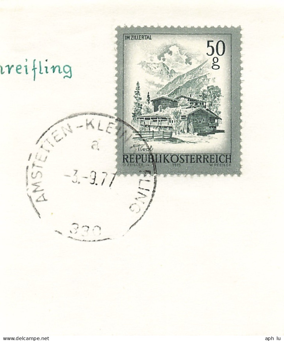 Bahnpost (R.P.O./T.P.O) Amstetten-Klein Reifling [Ausschnitt] (BP4172) - Cartas & Documentos