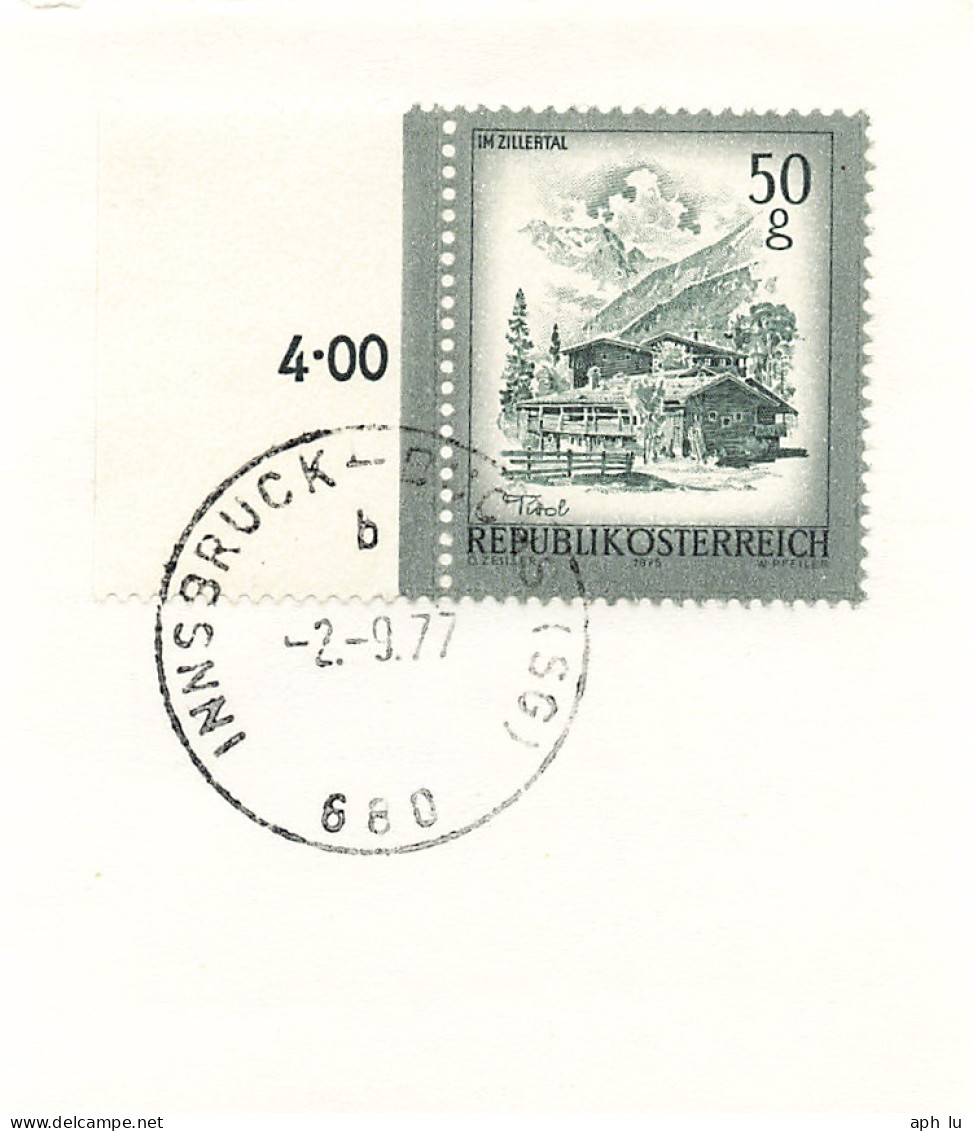 Bahnpost (R.P.O./T.P.O) Innsbruck-Buchs (SG) [Ausschnitt] (BP4179) - Brieven En Documenten