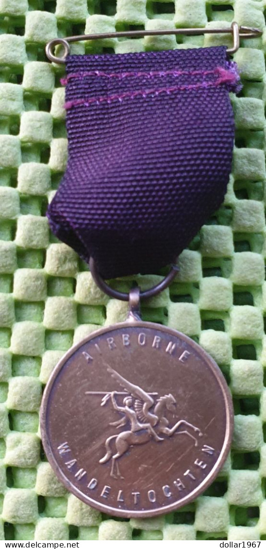 Medaille - Airborne - Politie Renkum - Kort Lint . -  Original Foto  !!  Medallion  Dutch - Polizia