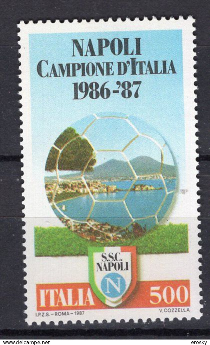 Y0889 - ITALIA Ss N°1805 - ITALIE Yv N°1748 ** FOOTBALL - 1981-90: Neufs