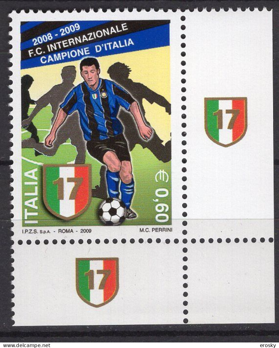 Y1972 - ITALIA ITALIE Unificato N°3150 ** FOOTBALL - 2001-10:  Nuevos