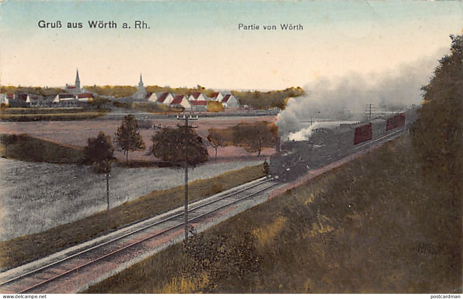 Deutschland - WÖRTH A. Rh. - Partie Von Wörth - Eisenbahnlinie - Woerth