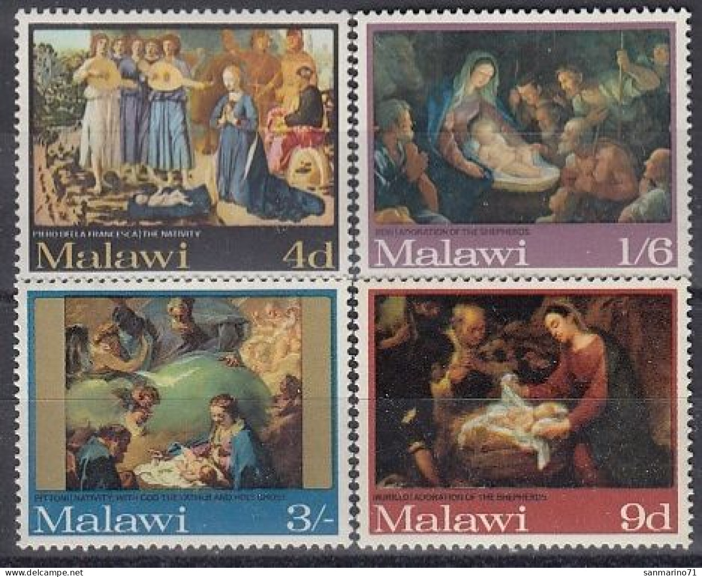 MALAWI 88-91,unused - Weihnachten