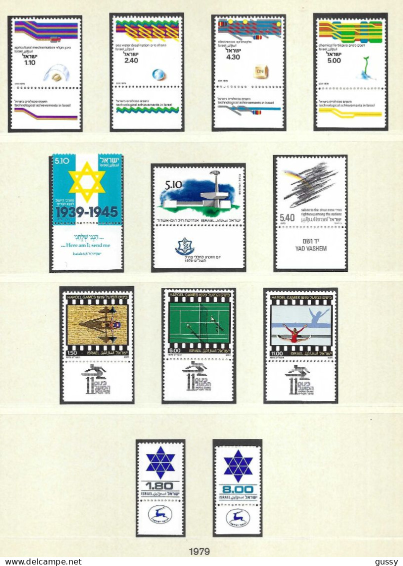 ISRAEL Ca.1978-79: Lot De Neufs** Avec Tabs - Unused Stamps (with Tabs)