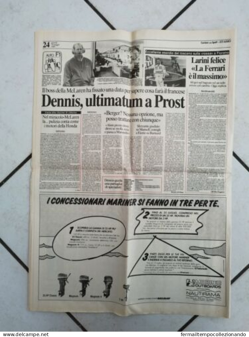 br giornale corriere dello sport napoli! vince la coppa uefa 1989 24 pagine
