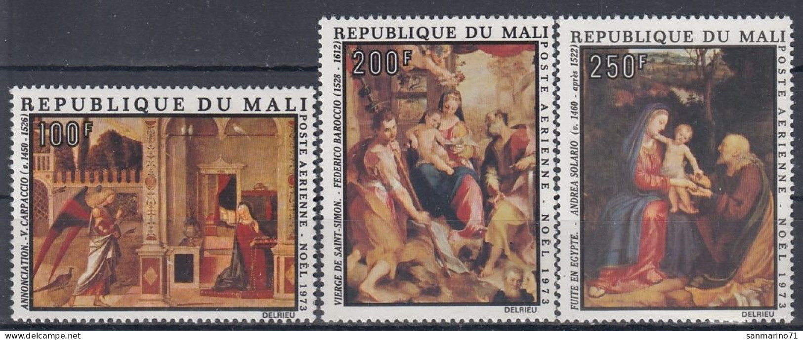 MALI 411-413,unused - Weihnachten