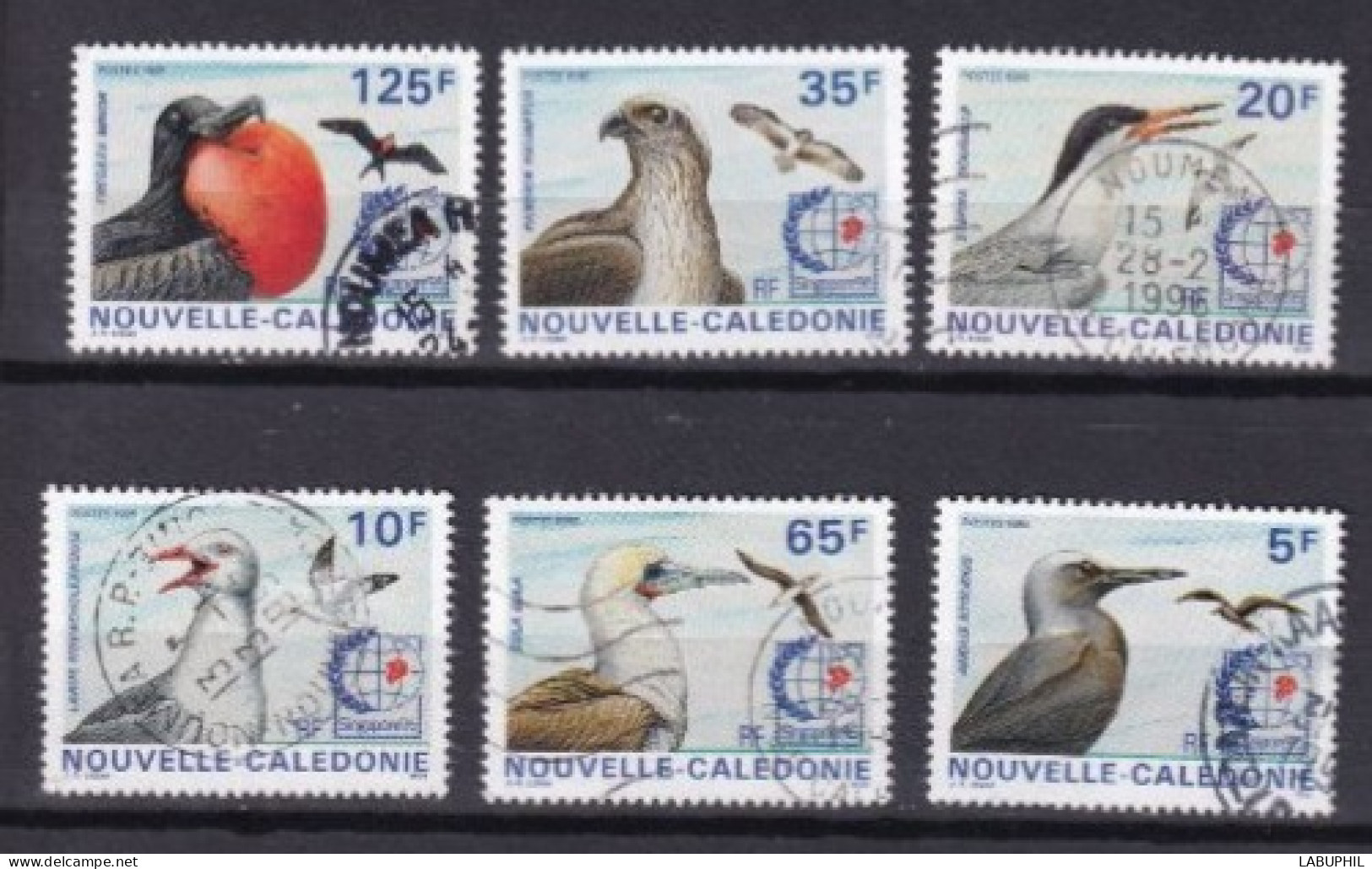 NOUVELLE CALEDONIE Dispersion D'une Collection Oblitéré Used  1995 Oiseaux Birds - Gebruikt