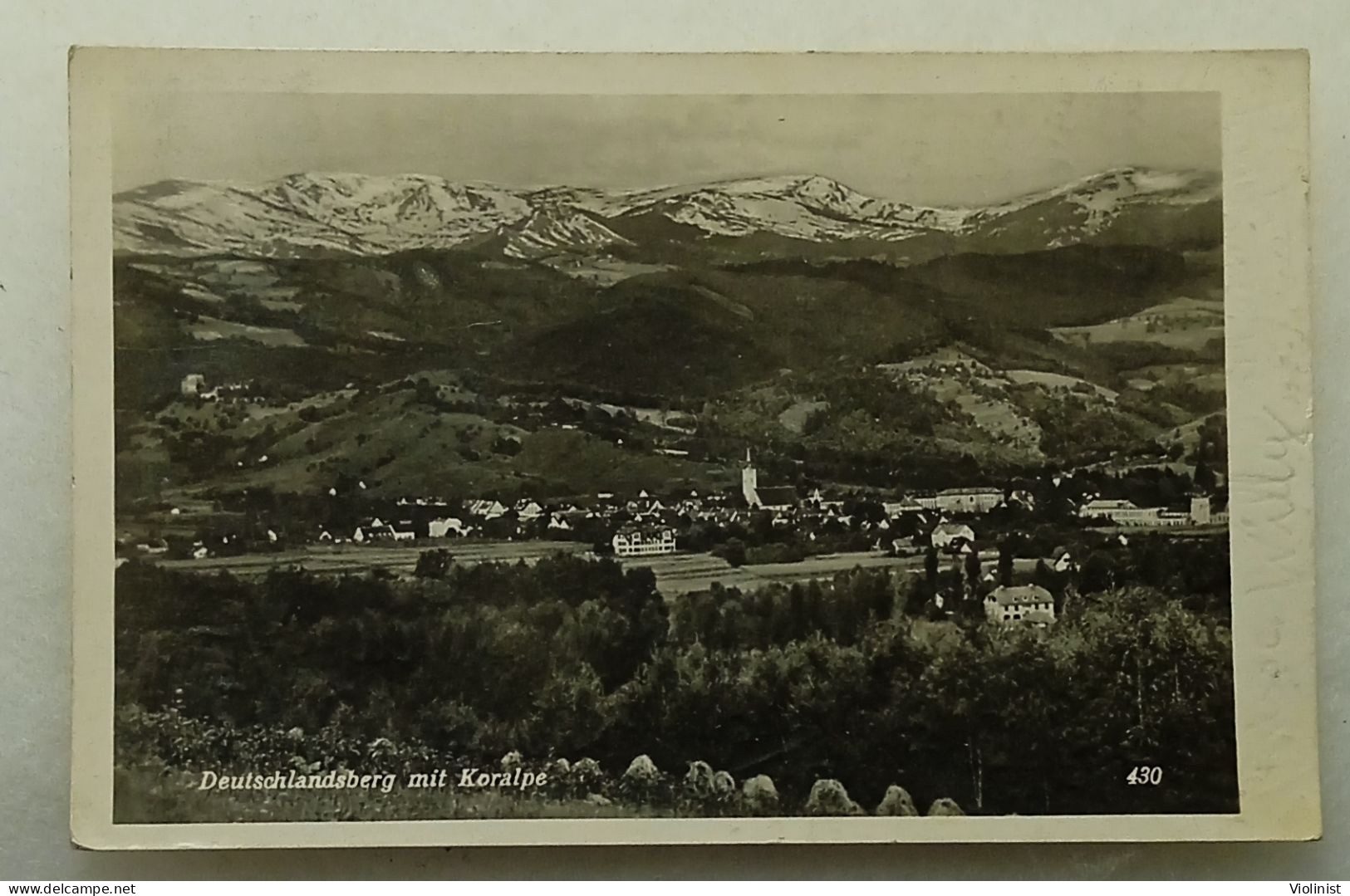 Austria-Deutschlandsberg Mit Koralpe-postcard Sent In 1942. - Deutschlandsberg