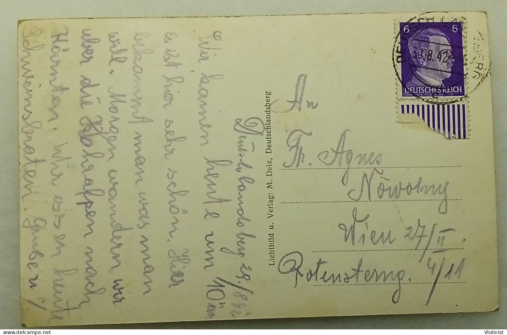 Austria-Deutschlandsberg Mit Koralpe-postcard Sent In 1942. - Deutschlandsberg