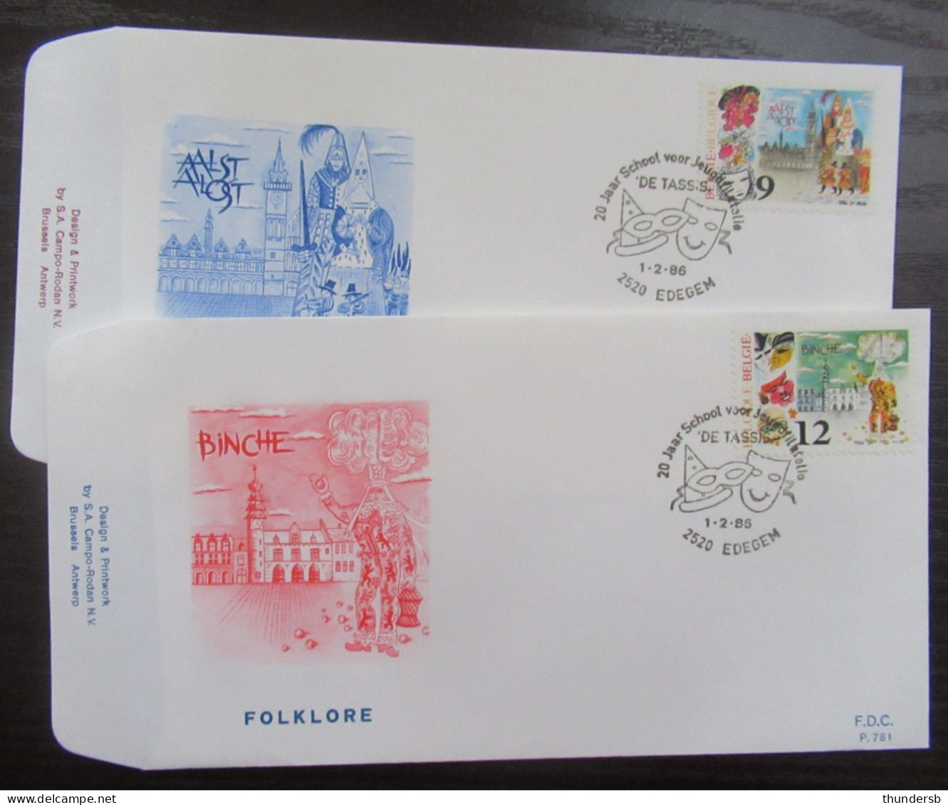 FDC 2200/01 'Folklore En Carnaval' - 1981-1990