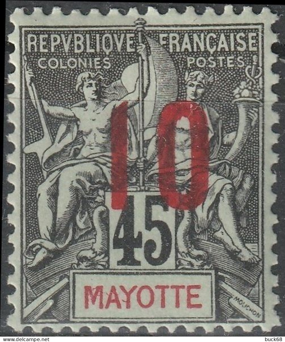 MAYOTTE 28 * MH Type Groupe Surchargé 1912 Colonie Française [ColCla] 1 - Nuovi