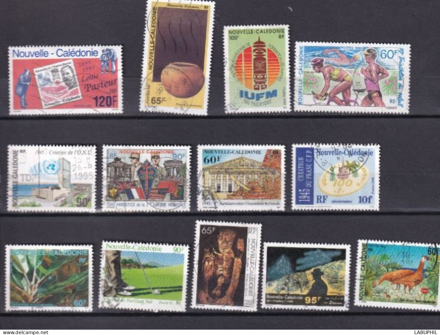 NOUVELLE CALEDONIE Dispersion D'une Collection Oblitéré Used  Petit Lo 1995/96 - Used Stamps