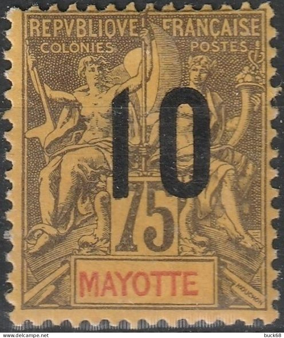 MAYOTTE 30 * MH Type Groupe Surchargé 1912 Colonie Française [ColCla] 1 - Nuevos