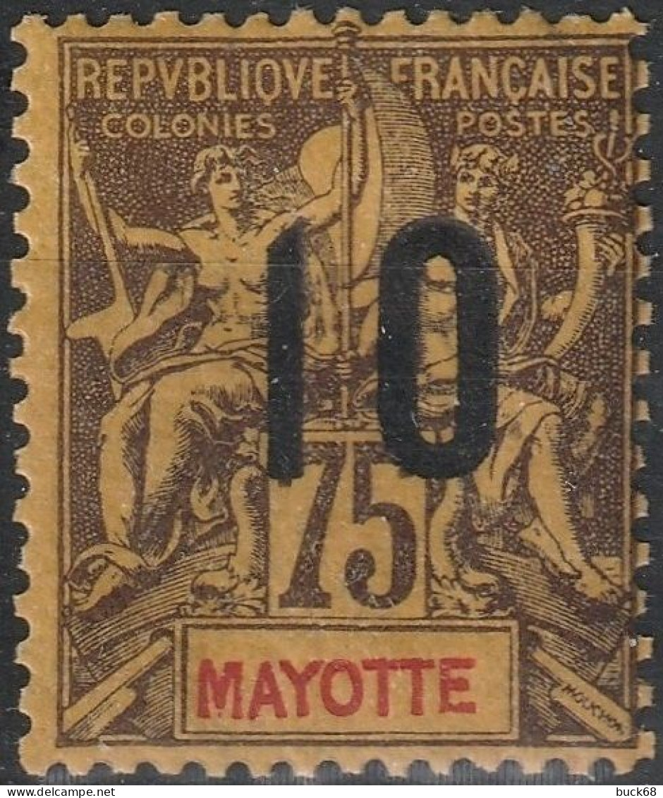 MAYOTTE 30 * MH Type Groupe Surchargé 1912 Colonie Française [ColCla] 2 - Nuevos