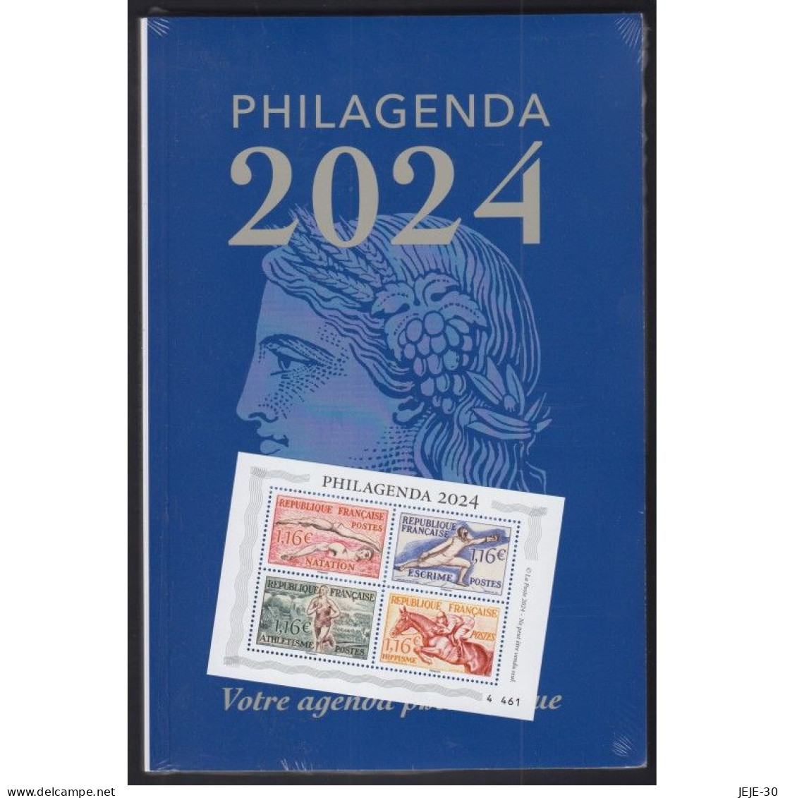 AGENDA - PHILAGENDA 2024 - AVEC BLOC SPÉCIAL NUMÉROTÉ DE 4 TIMBRES - Otros & Sin Clasificación