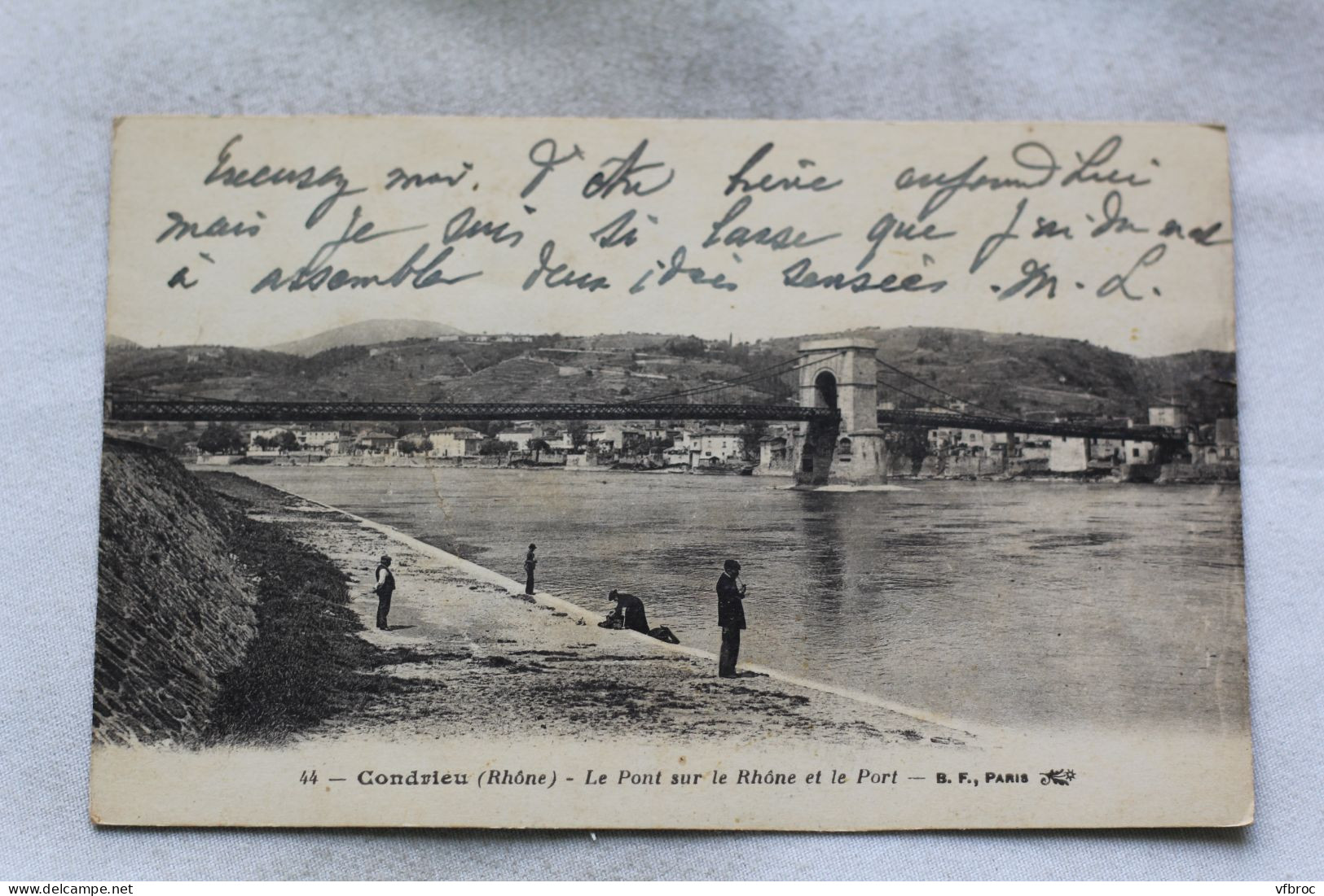 Cpa 1933, Condrieu, Le Pont Sur Le Rhône Et Le Port, Rhône 69 - Condrieu