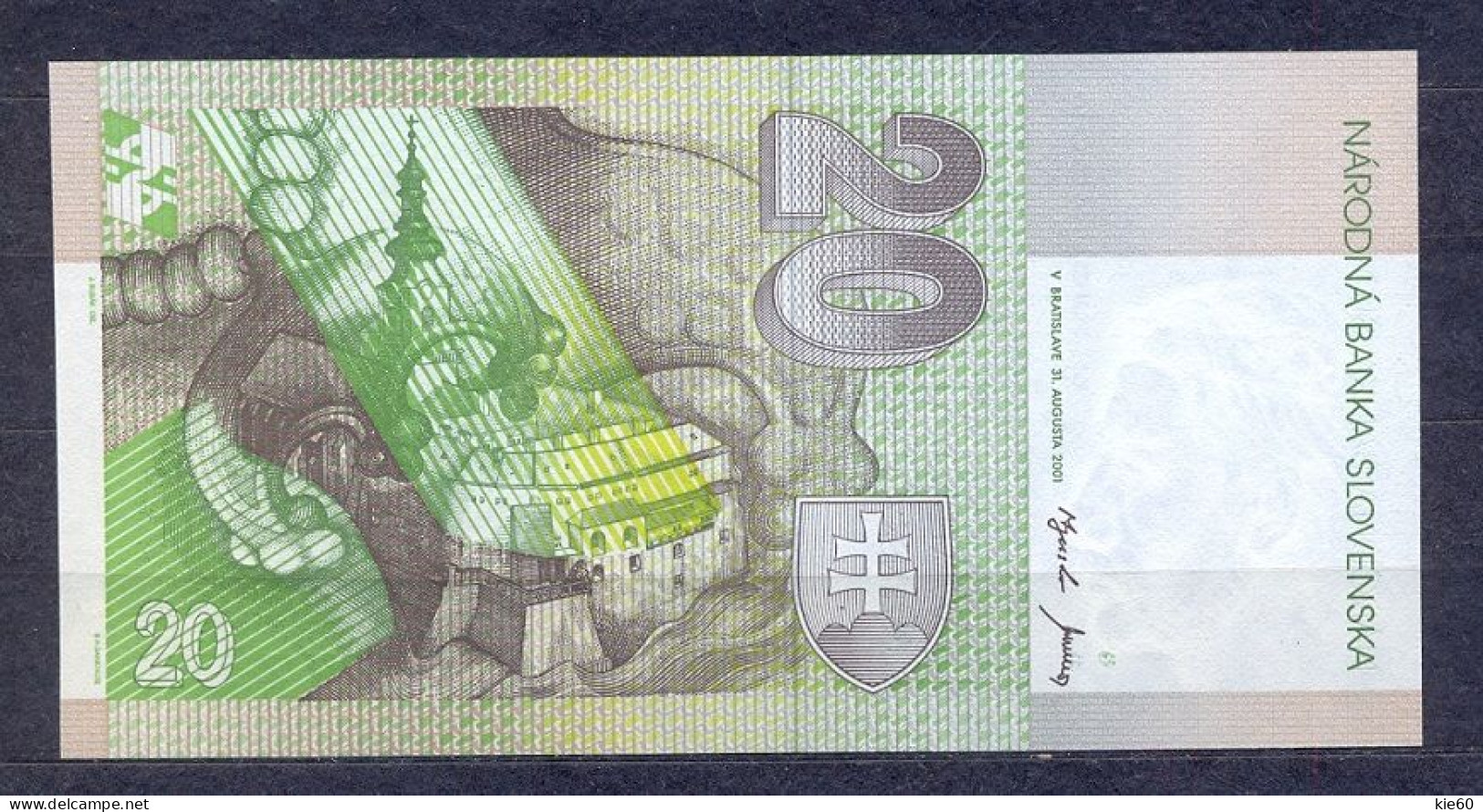 Slovakia- -  2001 -  20  Koron    .P20e...UNC - Slovaquie