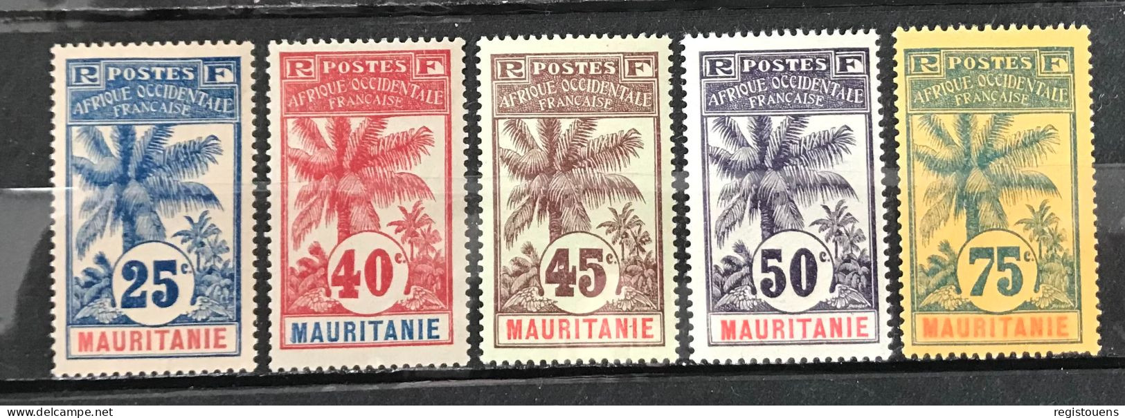 Lot De 5 Timbres Neufs* Mauritanie 1906 Y & T 7,10,11,12 Et 13 - Neufs